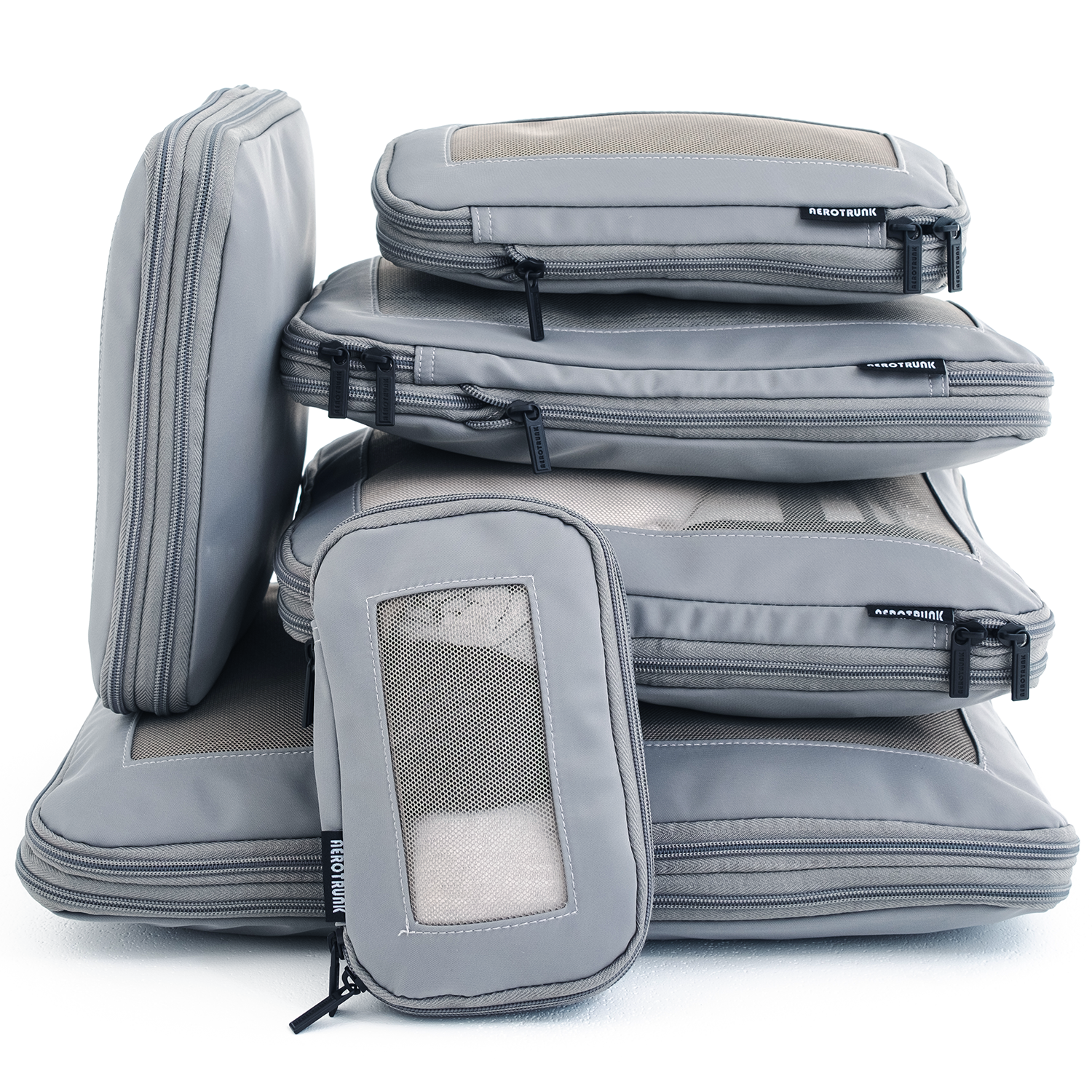 Packing Cubes Compression Set for Carryon Travel- Luggage Organizer Bags